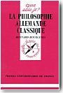 La philosophie allemande classique