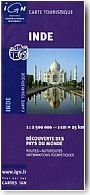 Carte IGN Inde. 1/2 500 000